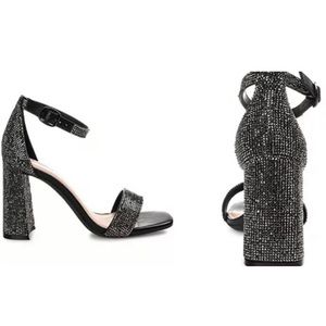 Journee Collection Idda Rhinestone Sandals